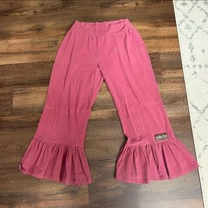 MATILDA JANE Enchanted Garden On the Boardwalk Big Ruffle Flare Hem Pants